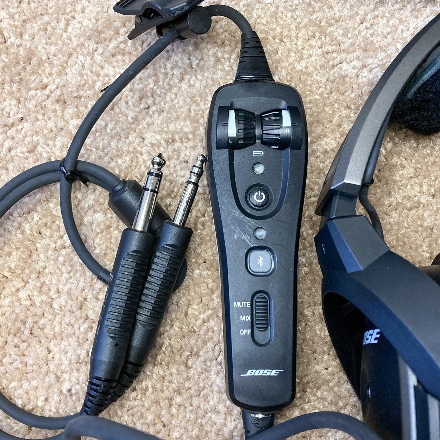 Certified Pre-Owned Bose A20 ANR Aviation Headset Dual GA Plug With Bluetooth