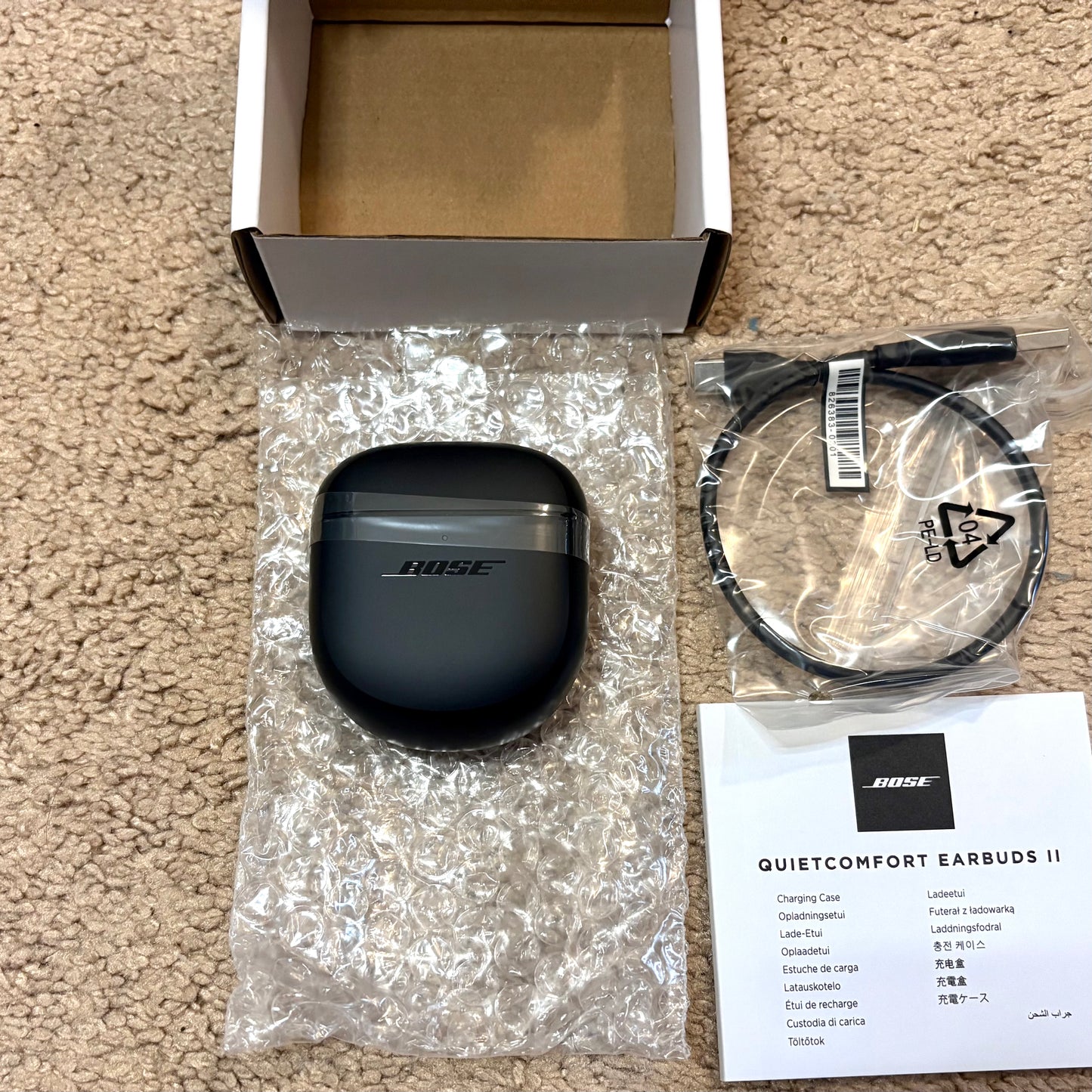 New Bose Quiet Comfort Earbuds II Charging Case - Black